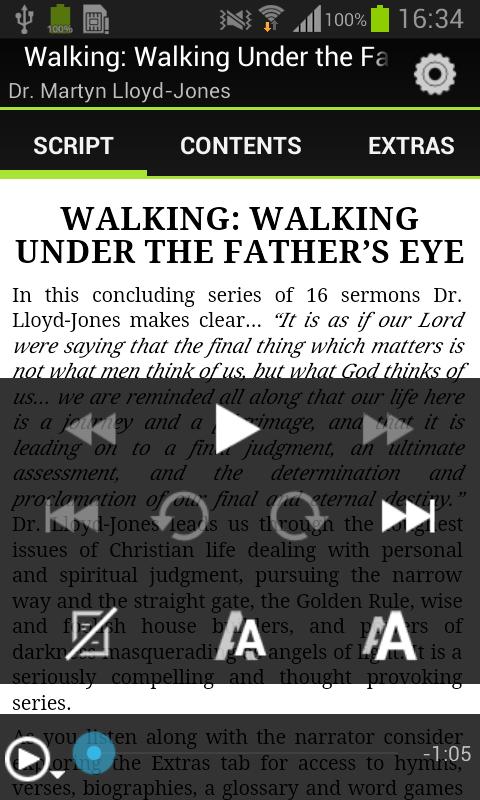 Android application Walking screenshort
