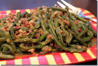 Green Beans on Platter