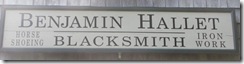 Cape Cod Yarmouthport blacksmith shop sign