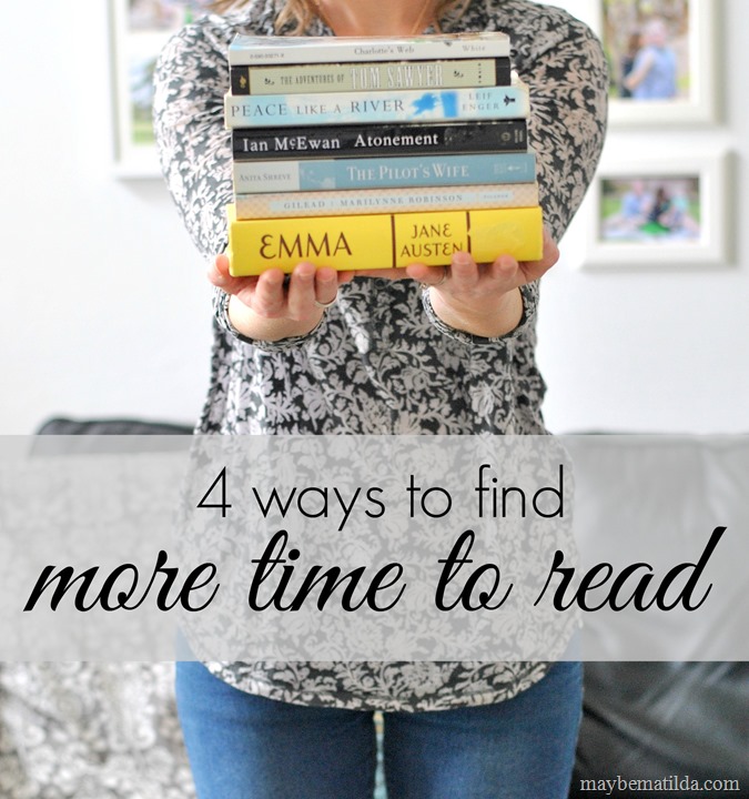 4 tips on finding the time to read