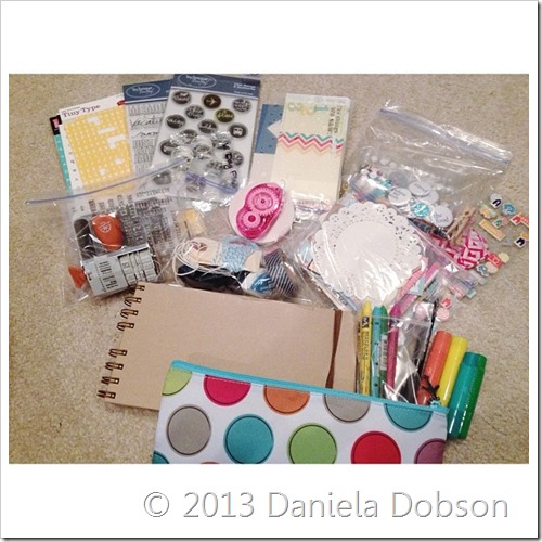 Travel album kit supplies Daniela Dobson