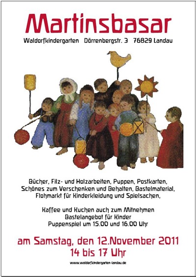 Plakat Martinsbasar Kindergarten