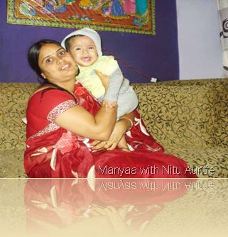 Manyaa with Nitu Auntie