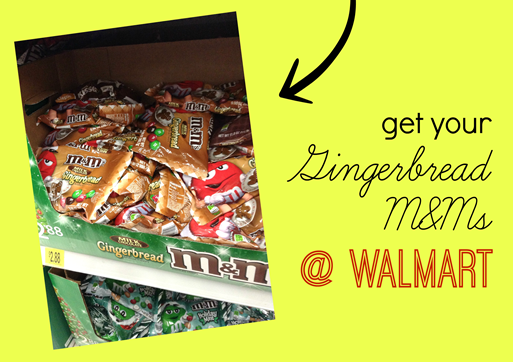 gingerbread m&ms at Walmart #shop