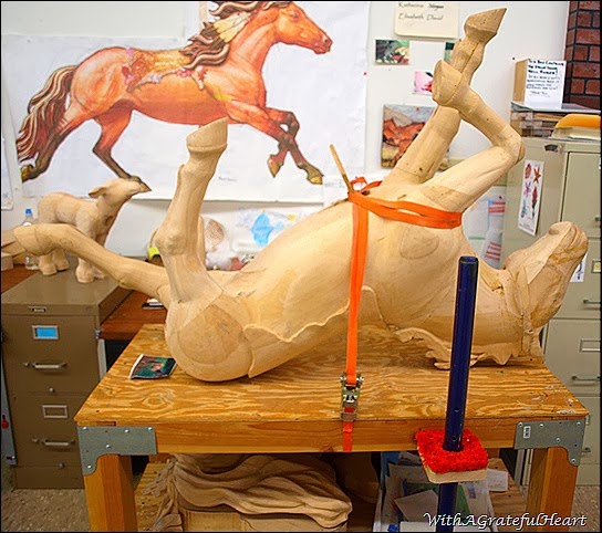 Carousel Carving - Mustang Horse 2