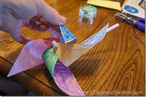 Simple Paper Pinwheel Craft for Kids Simple Paper Pinwheel Craft for Kids