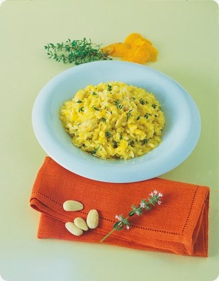 Risotto alle mandorle e arance