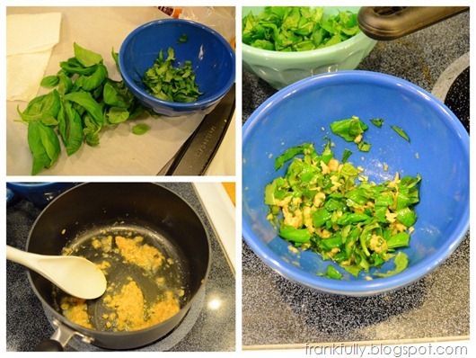 basil and garlic