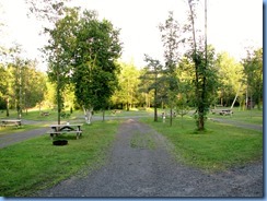 6899 Sleepy Cedars Campground Greely Ottawa - evening walk shows empty campground