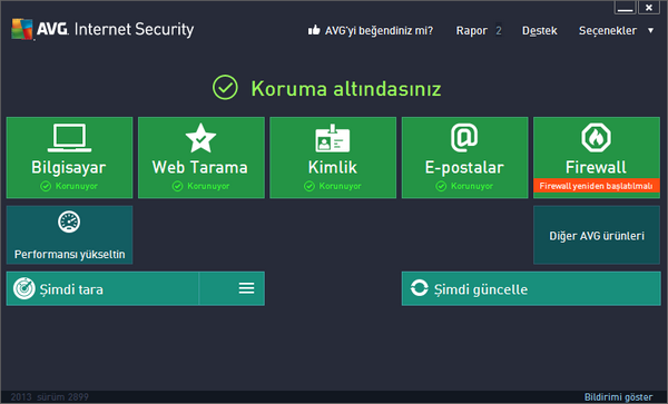 AVG Internet Security 2013 13.0.3258a6152 Türkçe Full