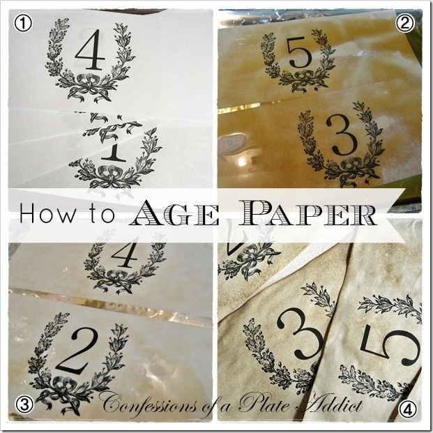 CONFESSIONS OF A PLATE ADDICT How to Age Paper