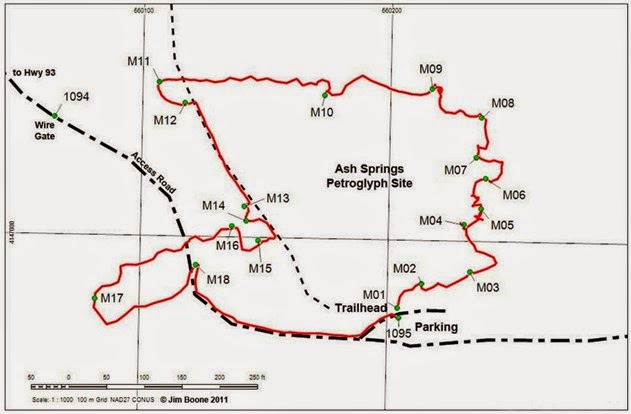 MAP-Ash Springs Petroglyphs Site