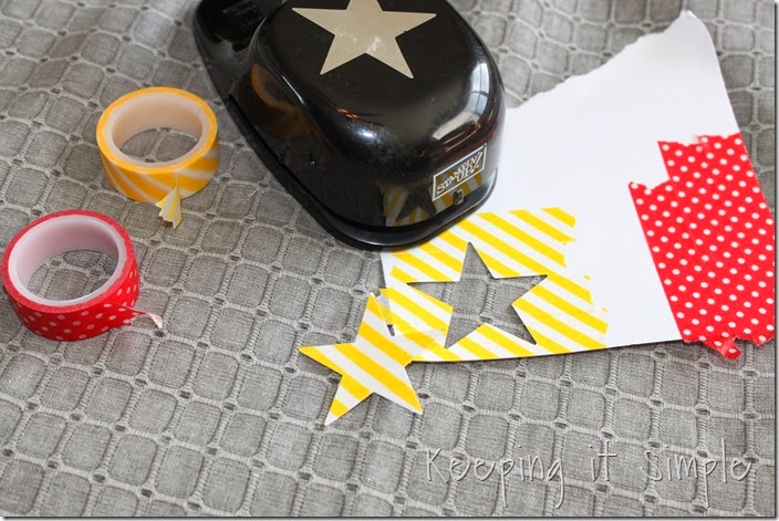 Washi Tape Christmas Tree Craft for Kids - Taming Little Monsters