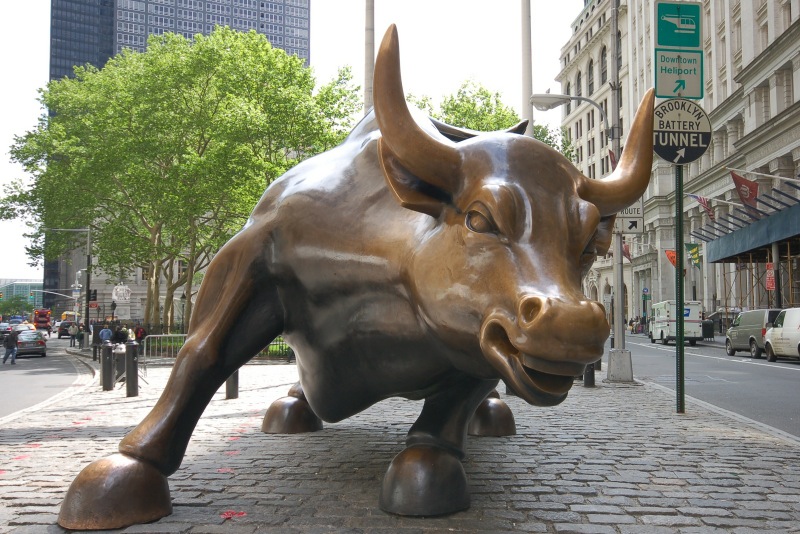 CC Photo Google Image Search Source is www cynic org uk  Subject is the bull on wall street