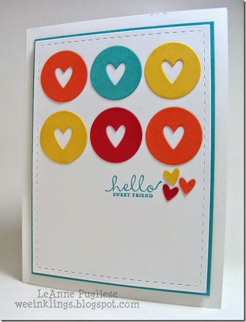 LeAnne Pugliese WeeInklings Paper Players 215 CAS Hello Six Sided Sampler Stampin Up