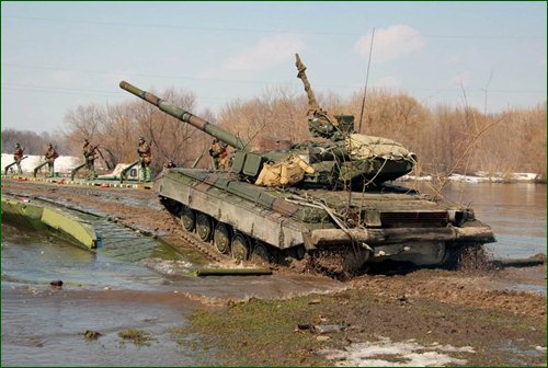 Украинские военные на учениях