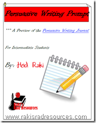 Use this persuasive writing prompt to take your students through the steps of the writing process.  Free download from Raki's Rad Resources.
