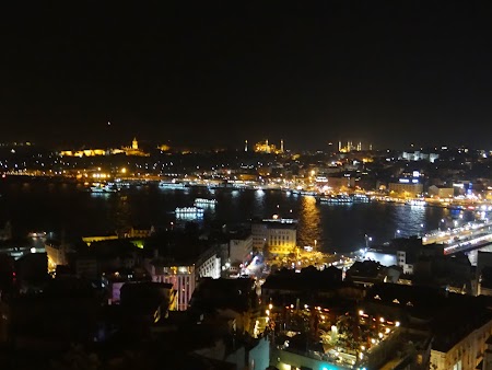 Panorama de noapte a Istanbul