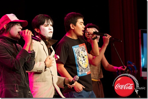 Gloc 9 and Tanya Markova in a mash up performance for Coca Cola Music Station