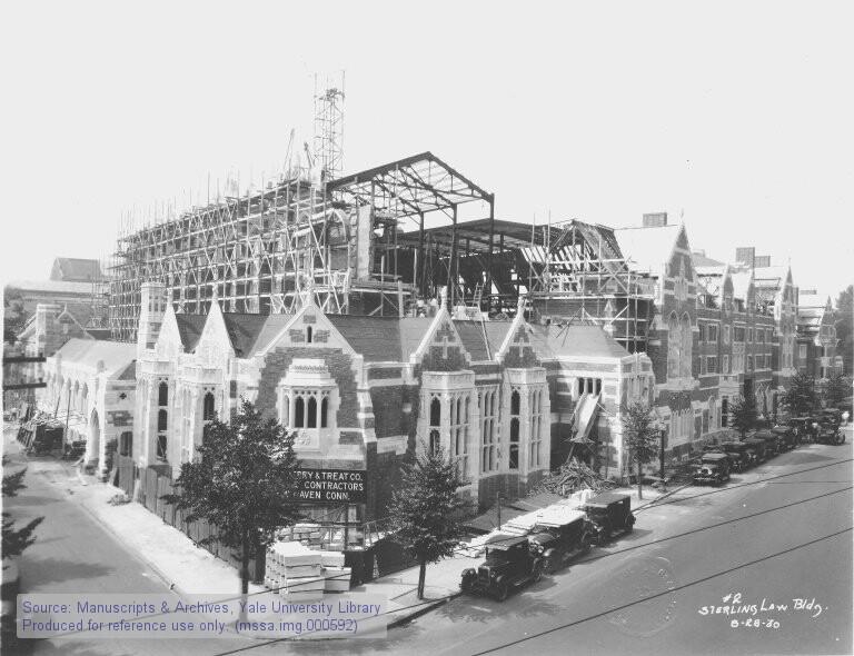 sterling law library under construction