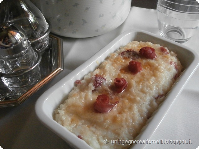 risotto forno rice gratin parma ham prosciutto crudo cavolfiore  cauliflower parmigiano parmesan primo riso