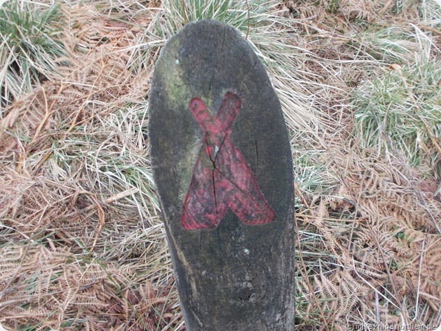 wild camping site marker