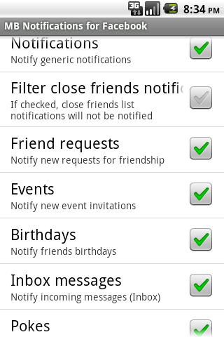 MB Notifications for Facebook Screen 2