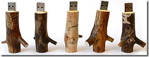 Chiavette USB tronco di legno