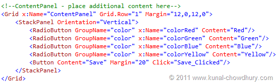 Color Choser UI (WP7 Application State Management Demo) Color Choser UI (WP7 Application State Management Demo)