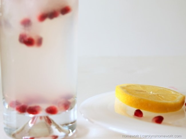 Pomegranate Lemonade Ice via homework  carolynshomework