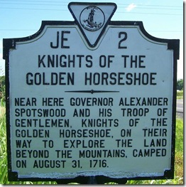 Knights Of The Golden Horseshoe VA Marker JE-2 Madison County