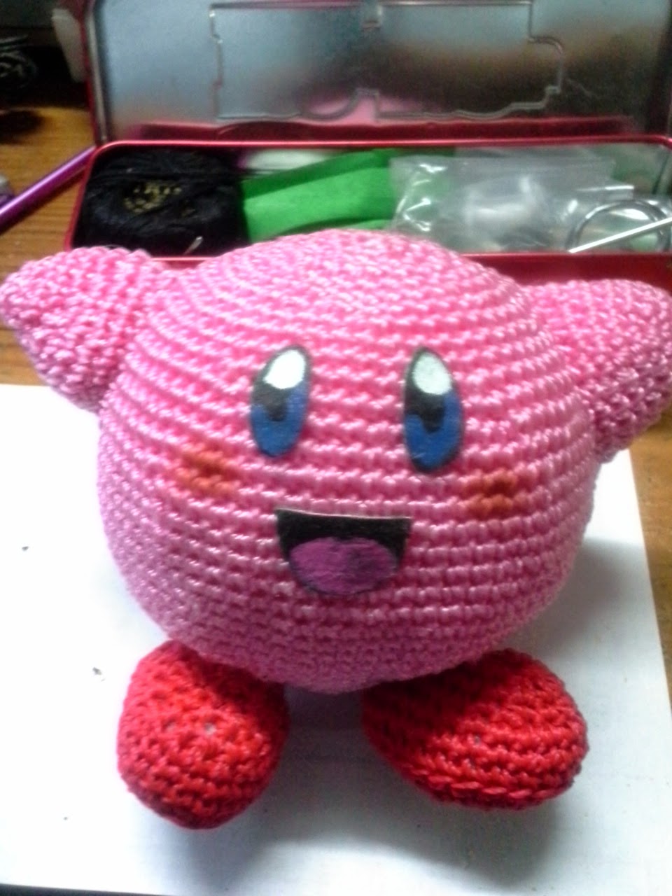 manualides, artcraft, handcraft Amigurumi kirby