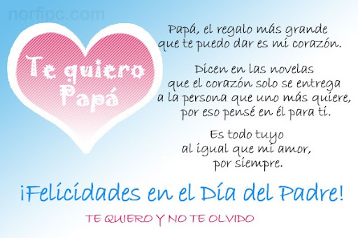 Imágenes con frases y poemas de amor : Para mi Papa el regalo más ...
