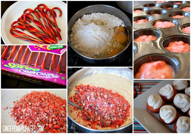 how to make candy cane cupcakes