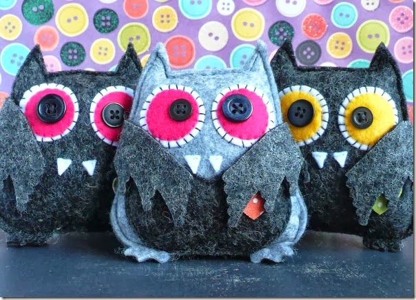 cafe creativo - Anna Drai - sizzix big shot - owl bat halloween felt (1)
