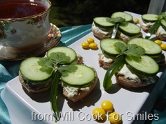 Cucumber Tea Sandwiches - Shamrocks Cucumber Tea Sandwiches - Shamrocks