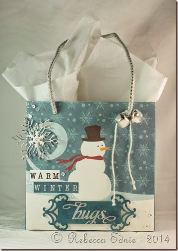 snowman gift bag