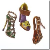 Kurt Adler Jungle Shoe Ornaments
