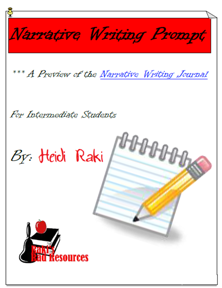 Narrative Writing Prompt to work through the writing process - Free Download from Raki's Rad Resources