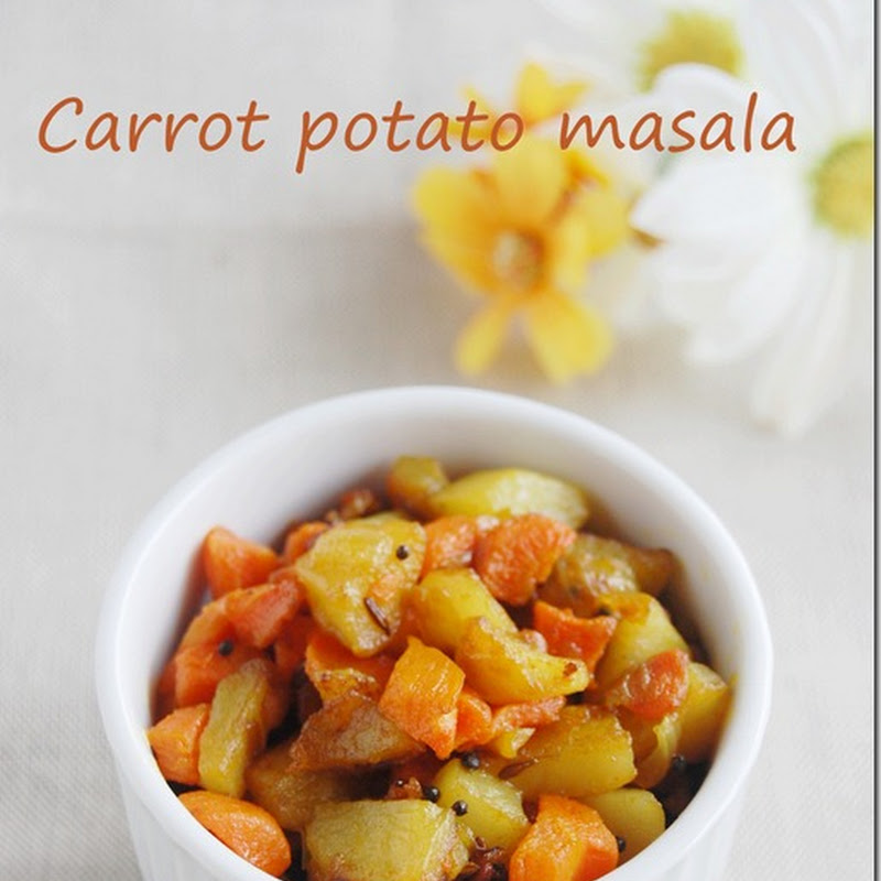 Carrot potato masala