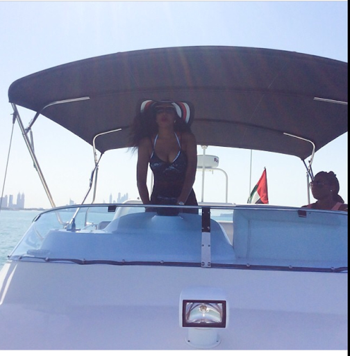 PHOTOS: Chika Ike living the Yacht Life In Dubai 9