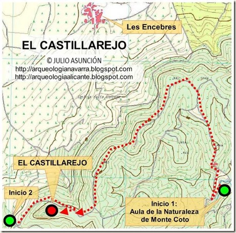 Mapa El Castillarejo - Pinoso
