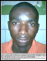 ninja gang member NELSON GOMES wanted by Komatipoort cops Nov 23 2011