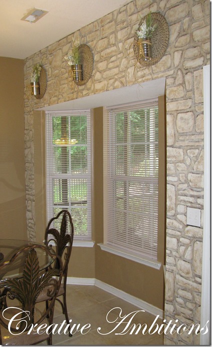 Faux Stone Wall