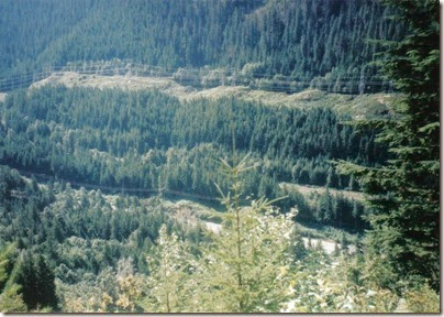 View from near the Embro Tunnel on the Iron Goat Trail in 1998
