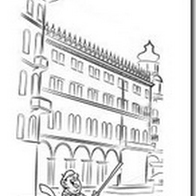 Dibujos gondoleros y Venecia para niños