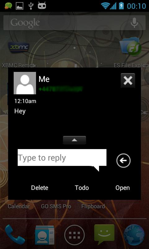 GO SMS Windows Phone 8 Emerald Screen 3