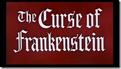 The Curse of Frankenstein Title