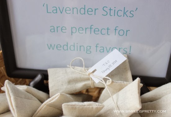Wedding Favor Lavender Sticks