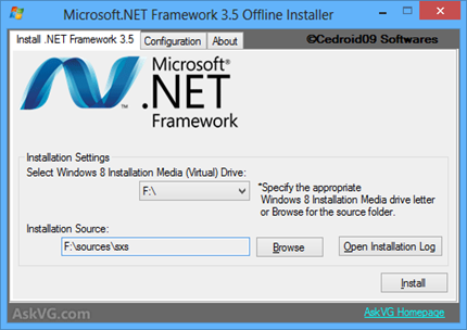 install .net framework 3.5 offline